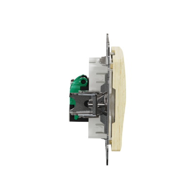 Sedna Design & Elements Gniazdo komputerowe RJ45 kat. 5e UTP brzoza efekt drewna SDD180451 SCHNEIDER (SDD180451)